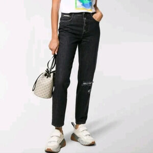 Stella Mccartney 2001 Y2K Inspired Exposed Button Fly Jeans